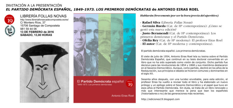 presentacion el partido democrata de antonio eiras en la libreria