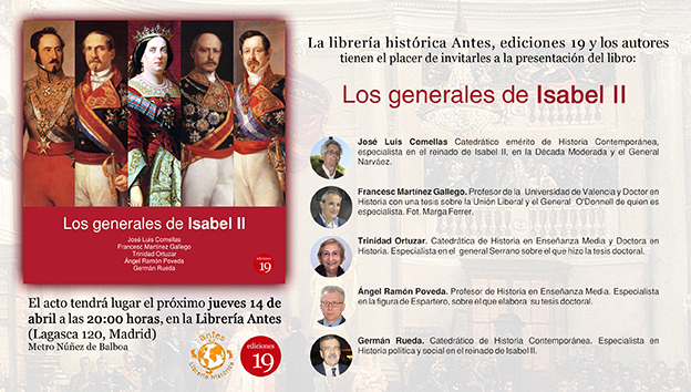 presentacion de los generales de isabel ii