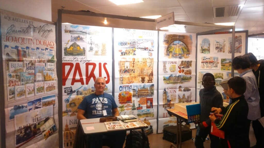 joaquin gonzalez dorao autor del libros acuarelas de viaje paris en