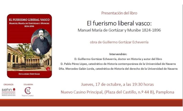 el fuerismo liberal vasco presentacion en pamplona 17 x 2019